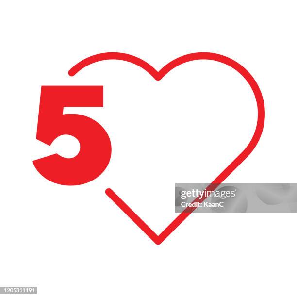 step number stock illustration, heart shape vector - 7 step process stock illustrations