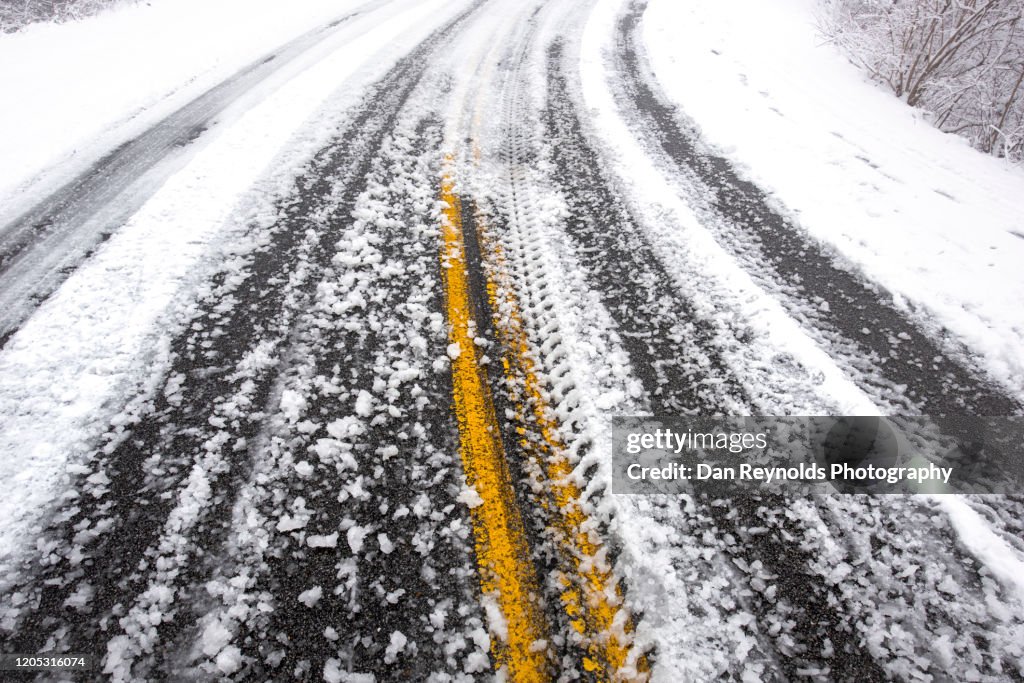 Extreme Weather - Road in Snow