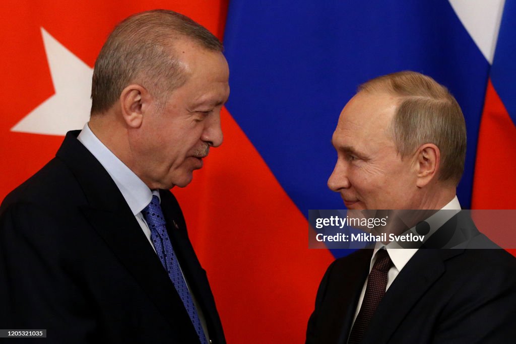 Russian President Vladimir Putin Receives Turkish President Recep Tayyip Erdogan In Moscow