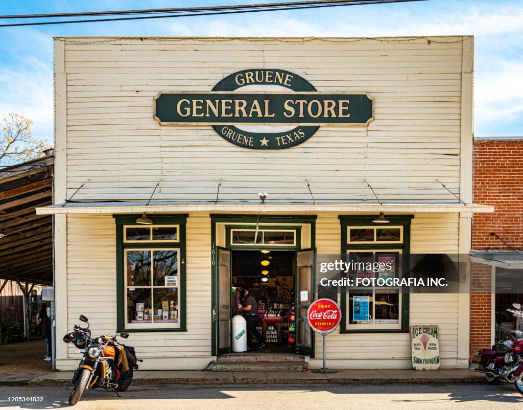 Tourist store at Town of Gruene, Texas