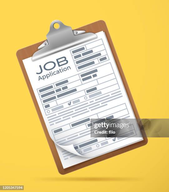 job application - business training materials stock illustrations
