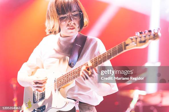 Paolo Rios Singer Paola Rivero from the Spanish band Cariño performs in concert at Joy ...