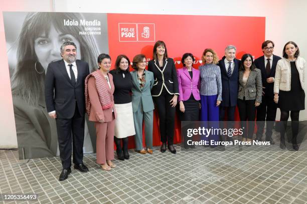 The minister of Culture and Sports, Jose Manuel Rodriguez Uribes; the minister of Foreign Affairs, European Union and Cooperation, Arancha Gonzalez...