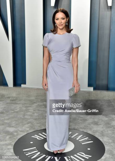 Katharine McPhee attends the 2020 Vanity Fair Oscar Party hosted by Radhika Jones at Wallis Annenberg Center for the Performing Arts on February 09,...