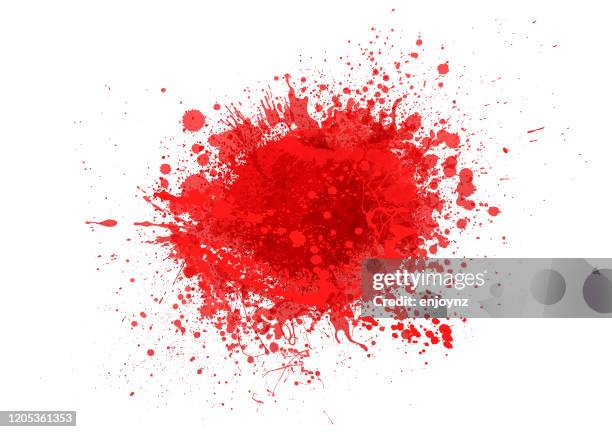 red paint splash - red paint splash stock illustrations