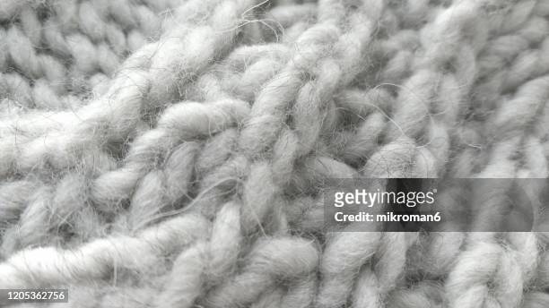 wool texture background. - tejido de punto fotografías e imágenes de stock