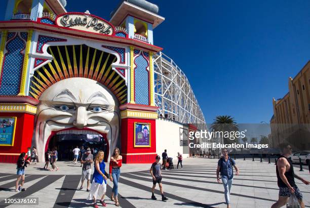 Luna Park amusements St Kilda Melbourne Australia.