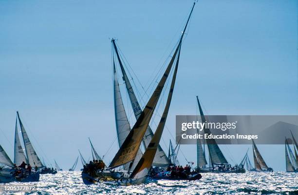 Admirals Cup international yacht racing Cowes Isle of Wight England.