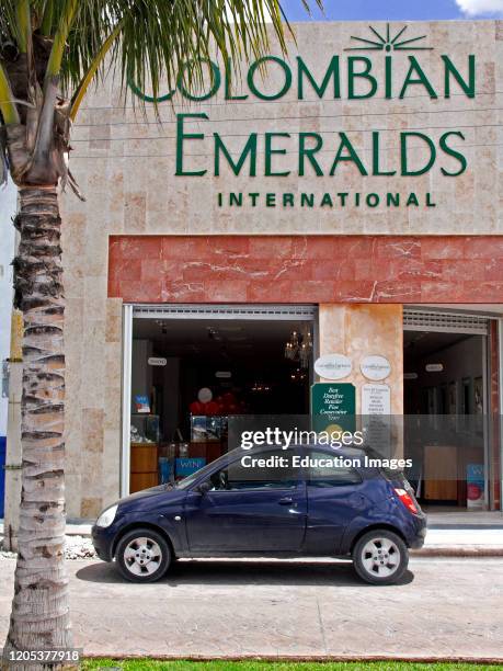 Colombian Emeralds shop Cozumel Mexico.