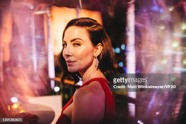 Whitney Cummings attends the 2020 Vanity Fair Oscar Party Hosted By Radhika Jones at Wallis Annenberg Center for the Performing Arts on February 09,...