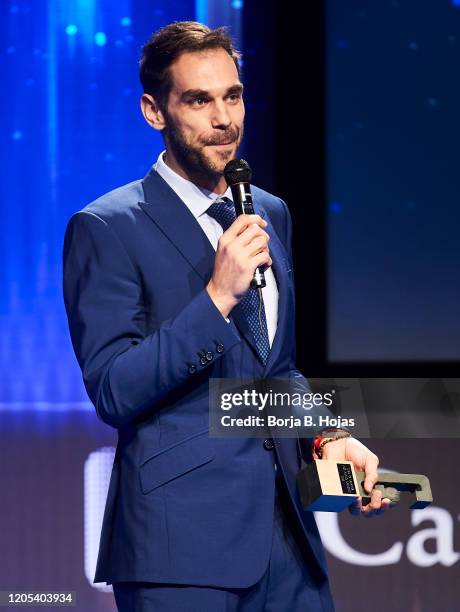 Jose Manuel Calderon during '34th Gigantes del Basket' Awards on February 10, 2020 in Madrid, Spain.