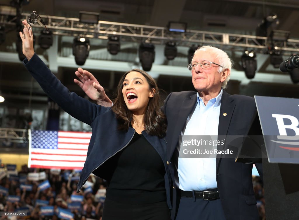 Presidential Candidate Bernie Sanders Campaigns In NH Ahead Of Primary