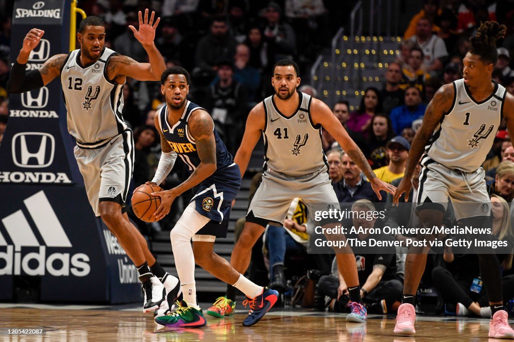 DENVER NUGGETS VS SAN ANTONIO SPURS, NBA REGULAR SEASON