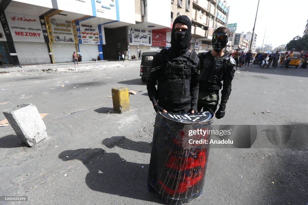 Anti-govt protests in Iraq's Baghdad