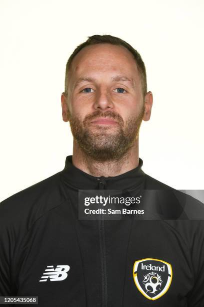 Cork , Ireland - 13 November 2019; David Meyler, Technical Coach, during a Republic of Ireland U17's Squad Portraits session at Fota Island Resort,...