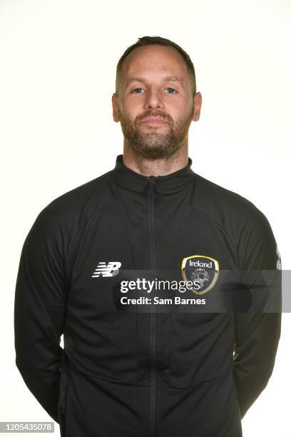 Cork , Ireland - 13 November 2019; David Meyler, Technical Coach, during a Republic of Ireland U17's Squad Portraits session at Fota Island Resort,...