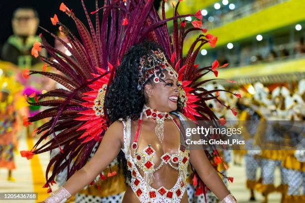 la belleza en el carnaval brasileño - sambódromo fotografías e imágenes de stock