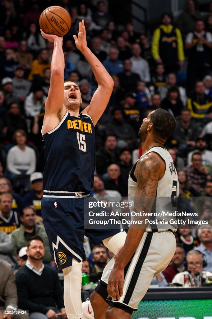 DENVER NUGGETS VS SAN ANTONIO SPURS, NBA REGULAR SEASON