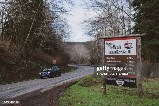 makah indian reservation in washington state - native american reservation stock pictures, royalty-free photos & images
