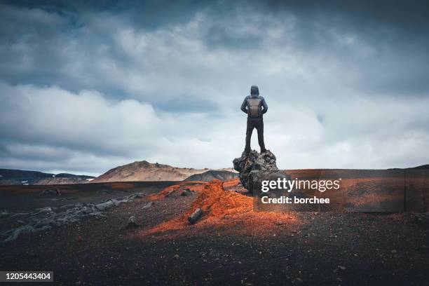 volcanic adventure - volcano stock pictures, royalty-free photos & images