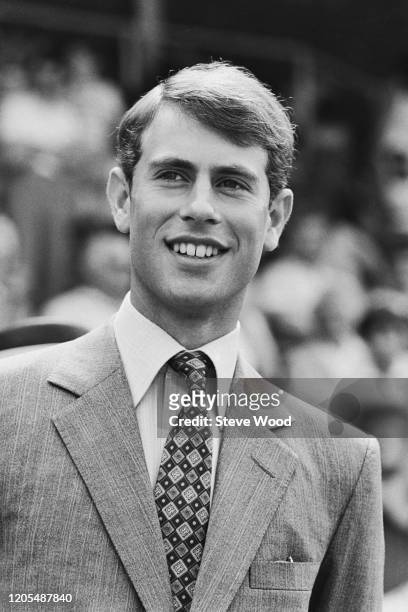 Prince Edward, Earl of Wessex, attend a Royal Ascot Charity event to raise funds for "The Prince Philip Trust", UK, 23rd July 1984.