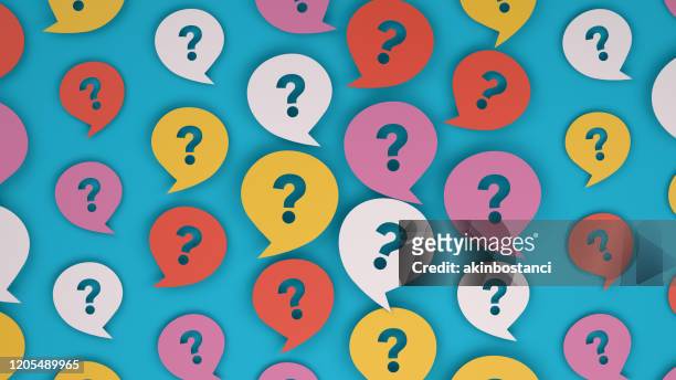 question mark on speech bubble - q and a stock illustrations
