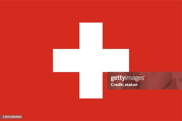 vector swiss flag design - swiss culture stock-grafiken, -clipart, -cartoons und -symbole