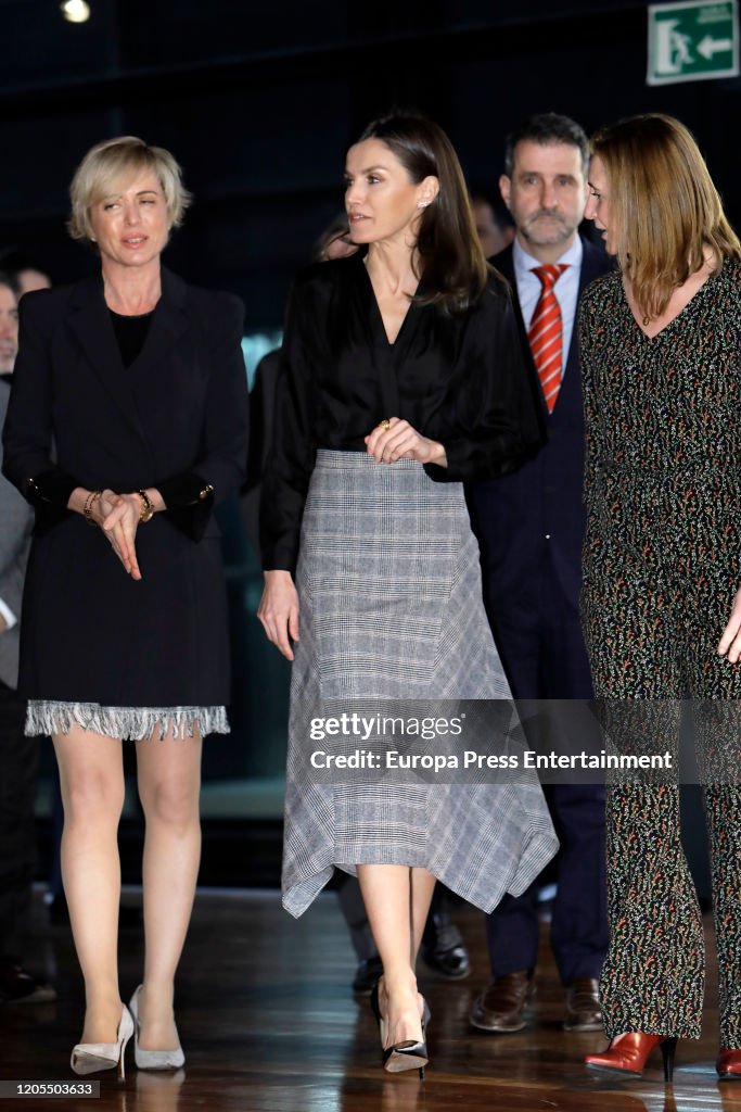 Queen Letizia of Spain Attends 'International Day of Safe Internet' Event in Madrid