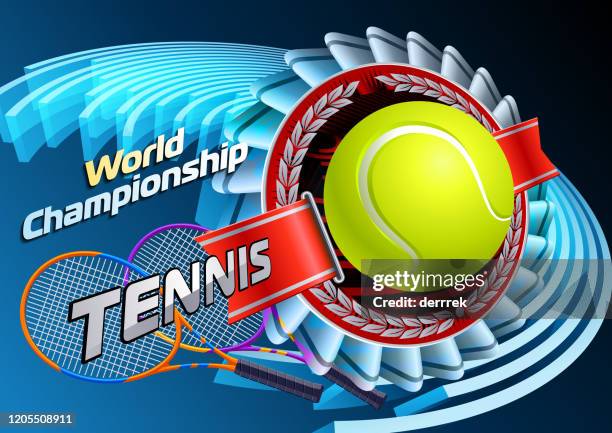 tennis - tournament champion stock illustrations