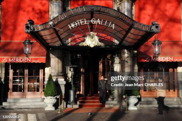 Hotel Gallia in Milan, Italy on January 01 2009 - Hotel Gallia, Le Meridien, piazza Duca d'Aosta.