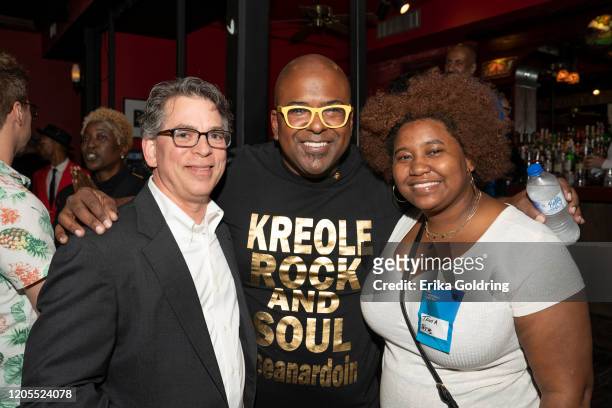 Jeremy Gelbwaks, Sean Ardoin and Tavia Osbey attend the Recording Academy's Memphis Chapter Membership Celebration on February 10, 2020 in New...