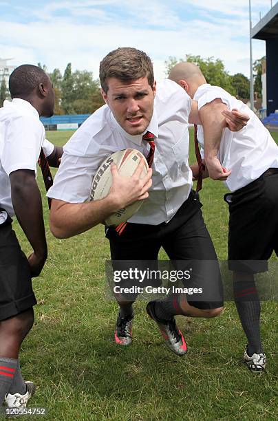 Coventry Bears Rugby Players Test Oversized Sainsburys School Uniforms ...