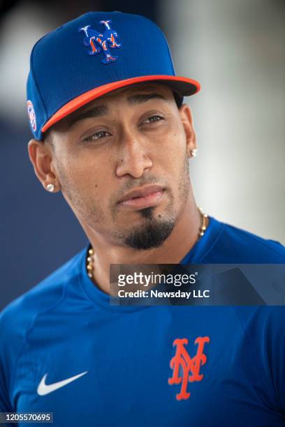 New York Mets pitcher Edwin Diaz during a spring training workout at Clover Park in Port St. Lucie, Florida on February 10, 2020.