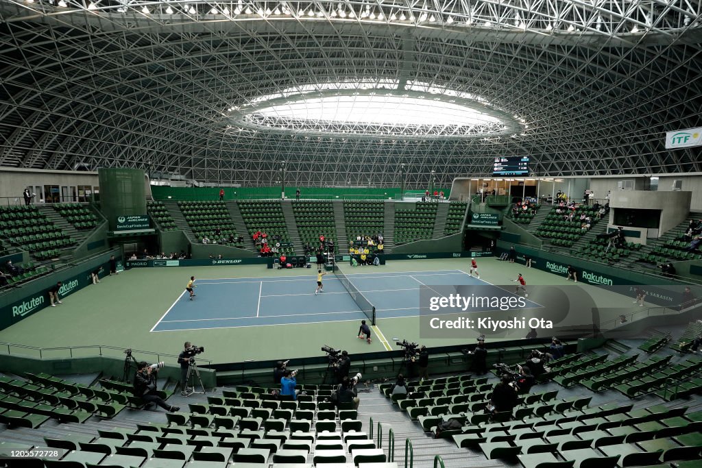 Japan v Ecuador - Davis Cup Qualifier: Day 2