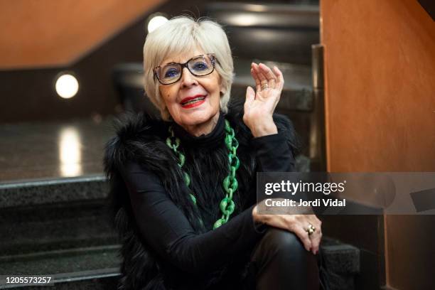 Concha Velasco attends the presentation of 'El Funeral' at Teatre Borras on February 11, 2020 in Barcelona, Spain.