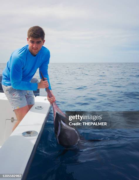 catch of the day big time - swordfish stock pictures, royalty-free photos & images