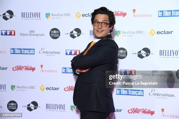 Aurelien Wiik attends the 27th "Trophees Du Film Francais" photocall At Palais Brongniart on February 11, 2020 in Paris, France.