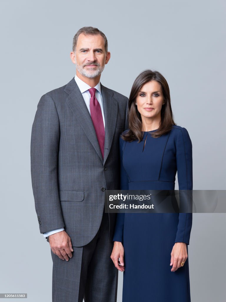 Official Photographs of Spanish Royals and Her Royal Highnesses the Princess of Asturias and the Infanta Doña Sofía