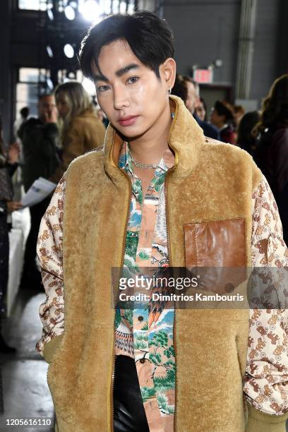 Peck Palit attends the Coach 1941 fashion show during February 2020 - New York Fashion Week on February 11, 2020 in New York City.