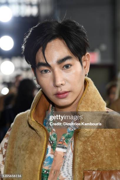 Peck Palit attends the Coach 1941 fashion show during February 2020 - New York Fashion Week on February 11, 2020 in New York City.