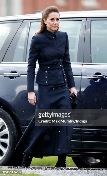 Catherine, Duchess of Cambridge visits the Defence Medical Rehabilitation Centre Stanford Hall on February 11, 2020 in Loughborough, United Kingdom....