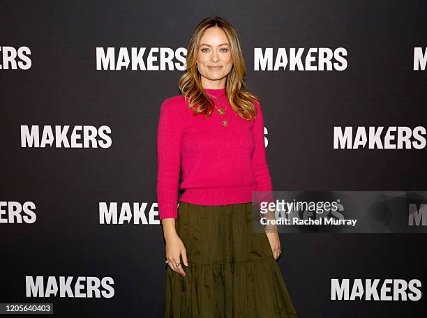 Olivia Wilde attends The 2020 MAKERS Conference on February 11, 2020 in Los Angeles, California.