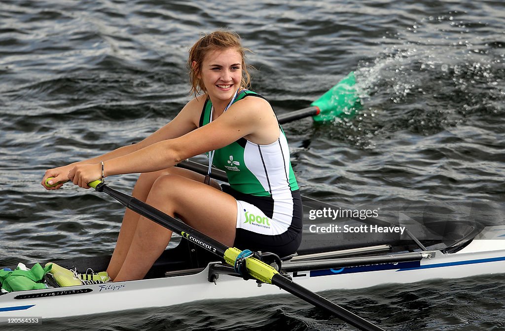 Holly Austin Rowing Holly Nixon of Ireland after winning Silver in the Junior Women's ...