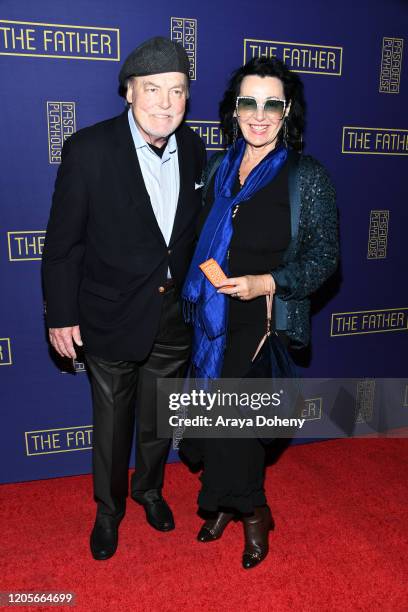 Stacy Keach and Malgosia Tomassi at the Pasadena Playhouse presents the "The Father" at Pasadena Playhouse on February 11, 2020 in Pasadena,...