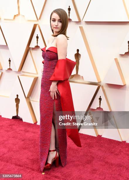 Kaitlyn Dever arrives at the 92nd Annual Academy Awards at Hollywood and Highland on February 09, 2020 in Hollywood, California.