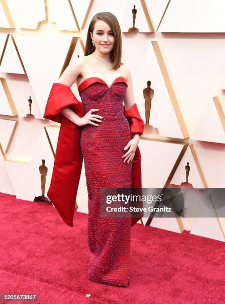 Kaitlyn Dever arrives at the 92nd Annual Academy Awards at Hollywood and Highland on February 09, 2020 in Hollywood, California.