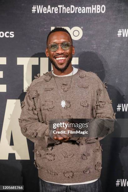 Actor and Executive Producer Mahershala Ali poses for a photo on the red carpet for "We Are The Dream" on February 11, 2020 in Oakland, California.