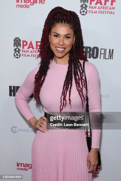 Gwendolyn Osborne attends 28th Annual Pan African Film and Arts Festival - Opening Night premiere of "HERO" at Directors Guild Of America on February...