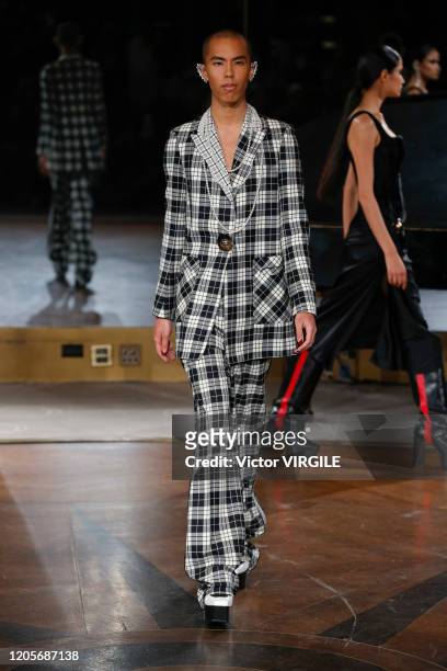 Model walks the runway at the Prabal Gurung Ready to Wear Fall/Winter 2020-2021 during New York Fashion Week on February 11, 2020 in New York City.