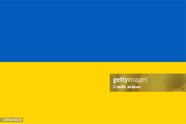 ilustraciones, imágenes clip art, dibujos animados e iconos de stock de vector ucrania nómno bandera diseño - ukraine